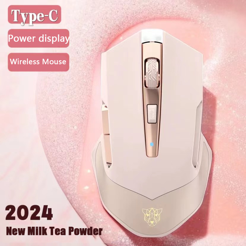 Pc Gaming Pink - 2024 yeni 2.4G kablosuz fare tip-c