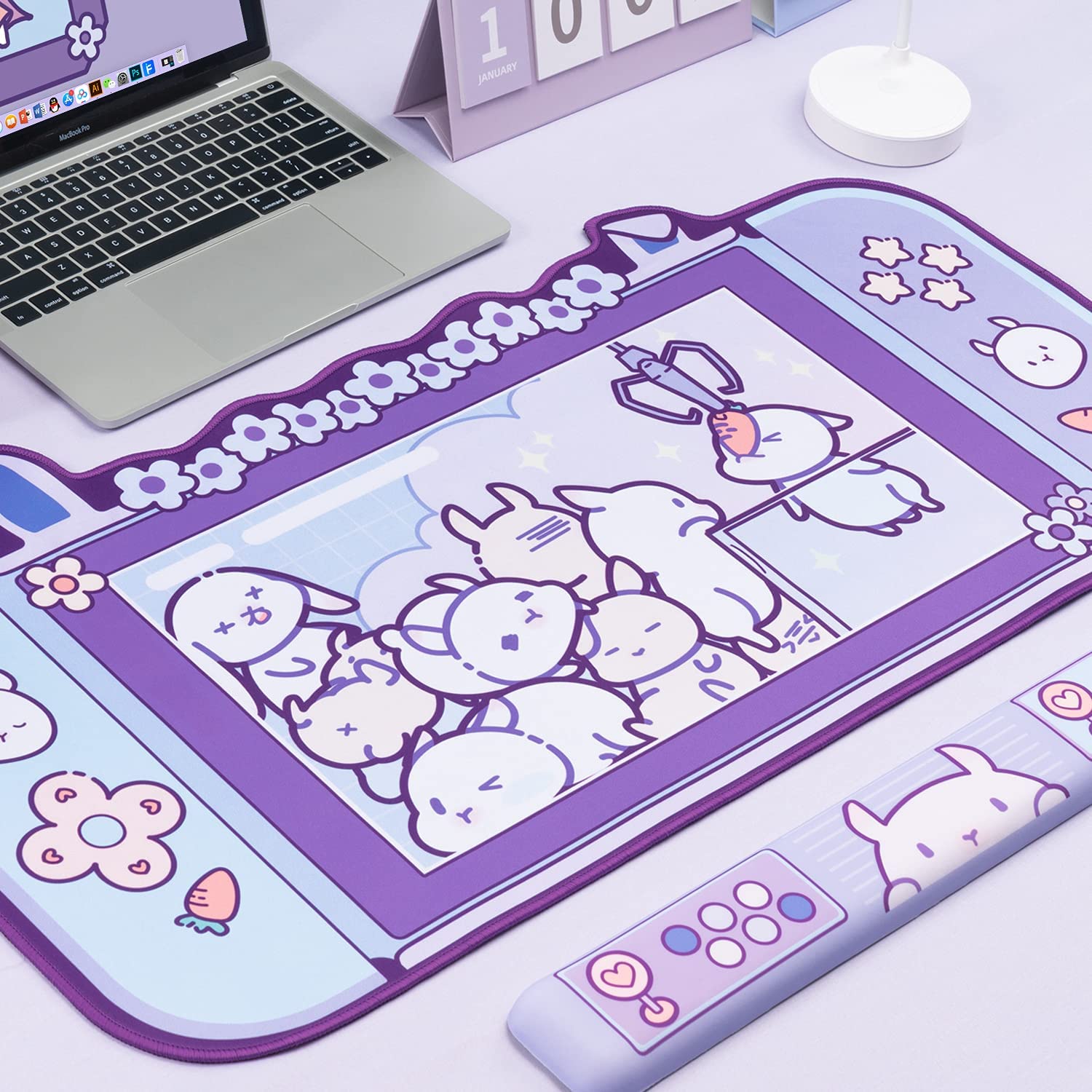 Büyük Kawaii oyun Mouse Pad se - Pc Gaming Pink incelemesi ve fiyatı